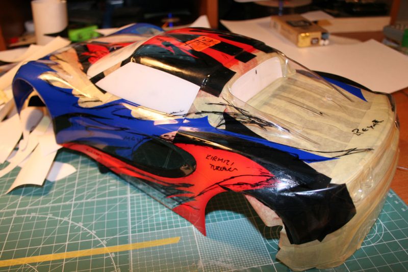 R/C Araba Kaportası Boyamak — 13