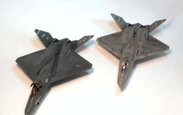 YF-23 Black Widow & Spider/ Italeri-Revell 1/72 — 1