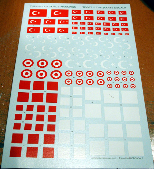 Türk Hava Kuvvetleri Forsları / Turquoise Decals 1/72-1/48-1/32