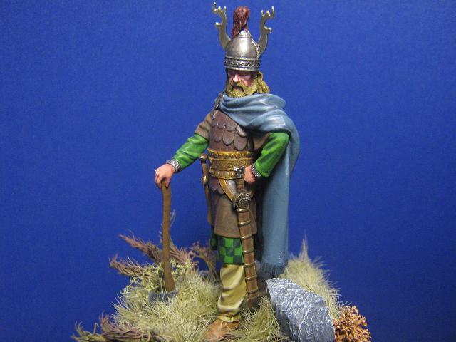 Kelt Kabile Şefi MÖ VII.yy / Pegaso Models 54mm , Beyaz Metal