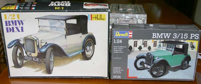 Karşılaştırmalı BMW 3/15 Dixi Kitleri / Revell 07131 & Heller 700 1/24