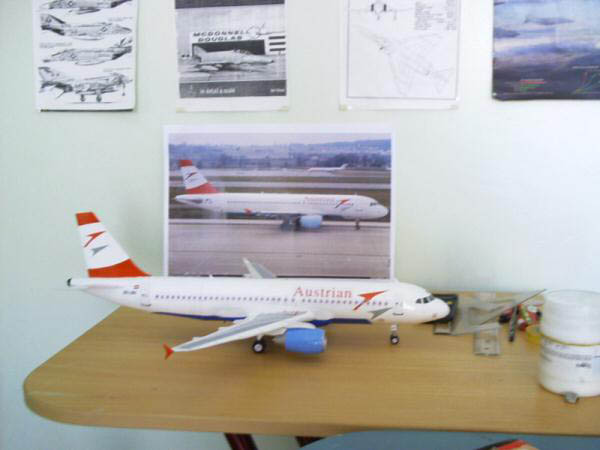 Airbus A-320-200 / Kağıt Model-El yapımı 1/68
